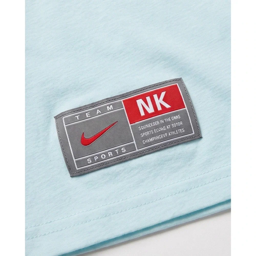 Nike Future Champs Light Blue Graphic T-Shirt Mens Short Sleeve Crewneck‎ Tee